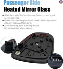 For Toyota RAV4 Left Driver Side Mirror Glass Replacement 2013 2014 2015 2016