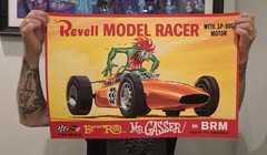 Ed “Big Daddy” Roth Mr. Gasser and Rat Fink Slot Car Box Art Posters set 16×24