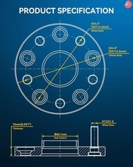 PHILTOP 5×4.5 Wheel Spacers 15mm Compatible with Camry,5×114.3mm Hub Centric