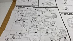 Autocar DC9964B Dump Truck CAB HOOD FENDERS 1:25 AMT NEW Model Kit PARTS