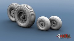 1:48 Resin Wheels Landing Gear for Ka 52M Alligator