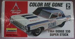 1964 Dodge 330 Color Me Gone Lindberg Model Kit NOS PERFECT!