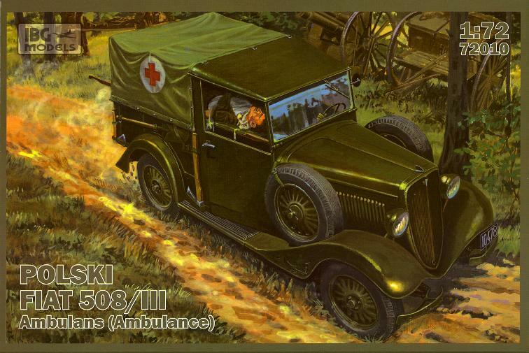 IBG Models 1/72 Polish FIAT 508/III AMBULANCE