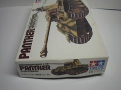 Tamiya WWII Military German Panther Tank Model Kit No. 65 Scale 1/35 Incomplete