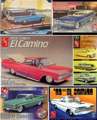 1959 Chevrolet El Camino TONNEAU COVER from AMT 1:25 Model Kit 59 Chevy