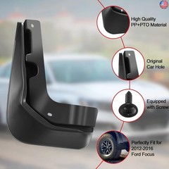 BDFHYK Mud Flaps Splash Guards 4PCS Front & Rear Side Mud Guards Compatible