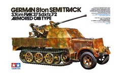 Tamiya 35144 1/35 8ton Semi Track 3.7cm Flak 37 Sd.Kfz.7/2 Armored Cab Type Kit