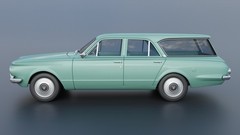 ABS-LIKE RESIN 3D PRINTED 1/25 1965 PLYMOUTH VALIANT 4-DOOR WAGON FULL KIT
