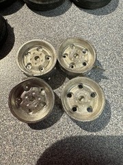Vintage Model Car Rubber Tires Lot Of 27 White Wall Mini Tires & 4 Metal Rims