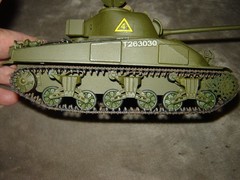 Built Tank w/Driver Long Barrel 6-1/2 inches long Well Built & Painted Ex Cond