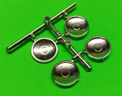 AMT 59 1959 Chrysler Imperial 1/25 Chrome Moon Disc Wheel Covers Salt Flats