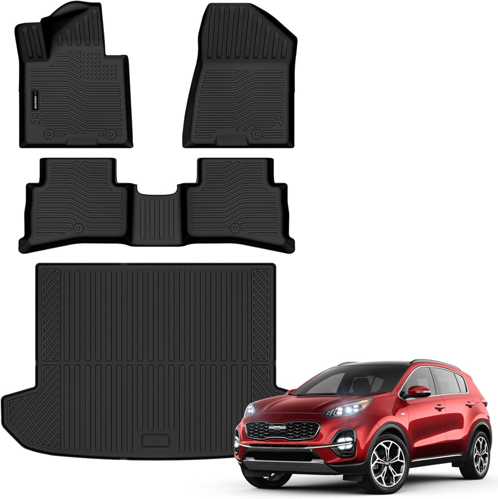 All Weather Floor Mats Cargo Mat for Kia Sportage Gasoline 2017 2018 2019 2020 2