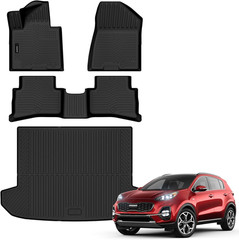 All Weather Floor Mats Cargo Mat for Kia Sportage Gasoline 2017 2018 2019 2020 2