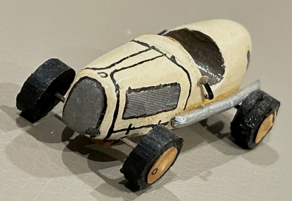Vintage Custom Built Wood Midget Racer Model Indy 500 Marx Slush Race Stock Car