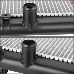 DNA MOTORING OE Style 1-Row Aluminum Cooling Radiator Compatible with 17-19