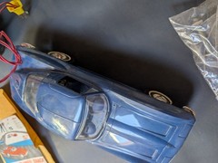 🔥VTG 1965 COX GAS POWERED CORVETTE STING RAY ORIGINAL BOX COMPLETE W/ GLOW FUEL