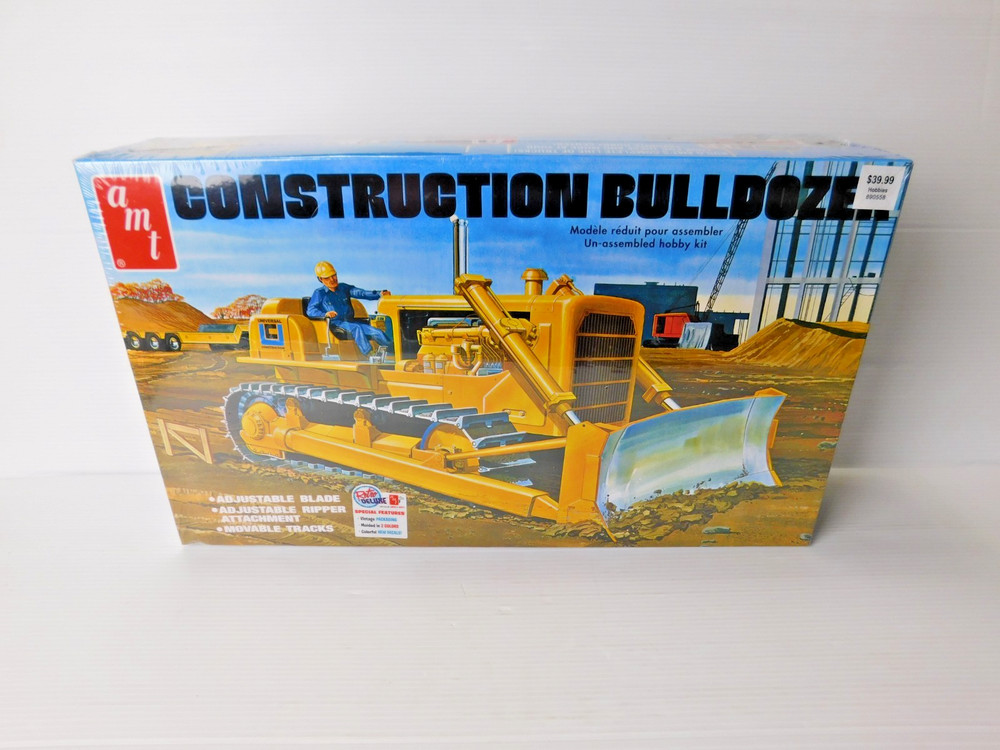 Sealed 1/25 Amt Construction Bulldozer Plastic Model Kit #AMT1086/06
