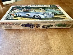 Vintage Revell Motorized Competition Porsche 1/24 Built Model Kit with Box