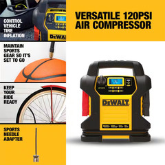 1600-Peak Amp Portable Jump Starter with Digital Compressor and USB Power Bank