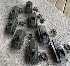 Lot of 8 Roco Minitanks German Sd Kfz 234 Puma Armored Car WWII 1:87 HO Austria