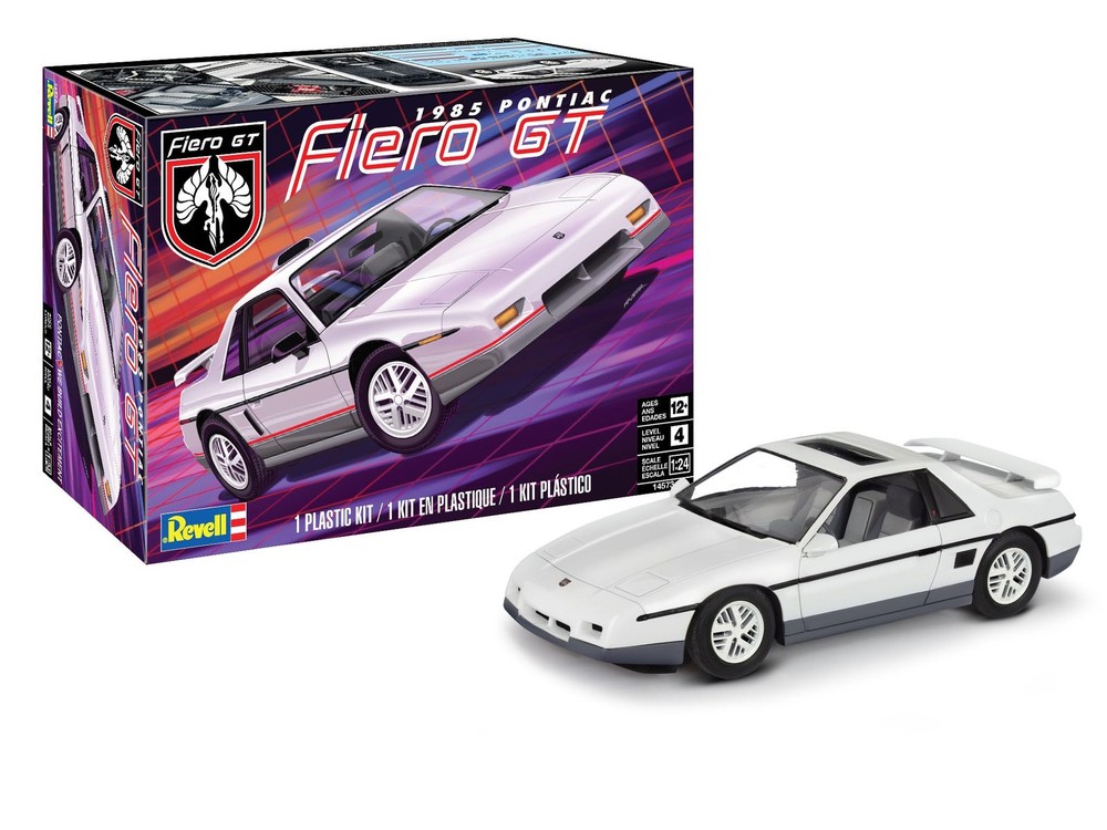Revell 14573 1985 Pontiac Fiero GT 1:24 6.58 x 9.30 x 4.33 inches, Multicolor
