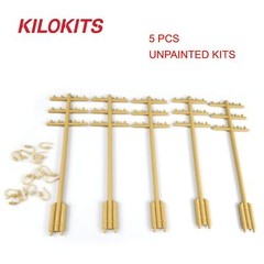 KILOKITS 5PCS 1/35 Telegraph Poles 3 Cross Bars Model Kits Wargaming Diorama