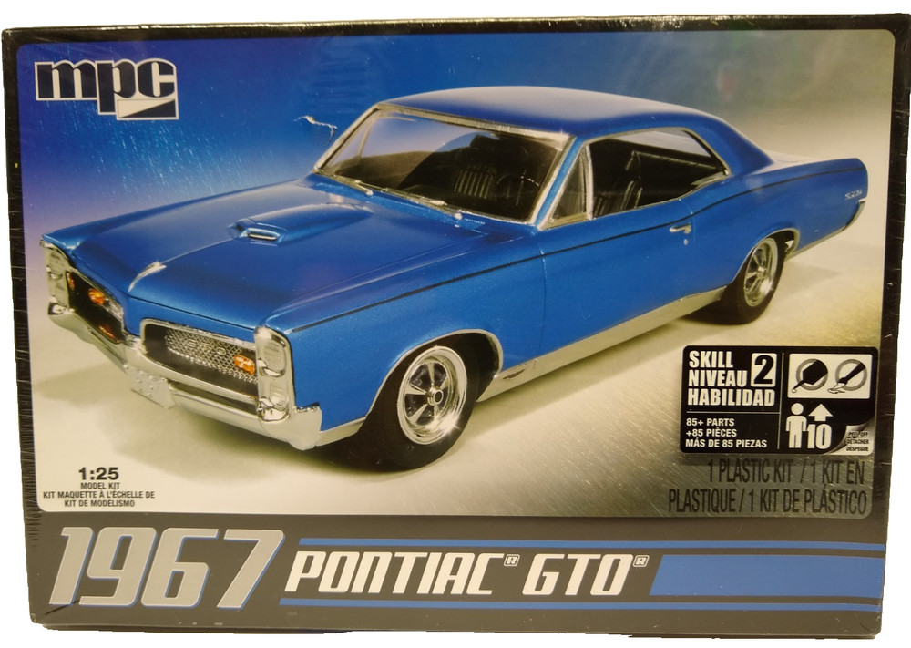 MPC 1967 Pontiac GTO Car Model Kit 1/25 New Sealed 710 MPC710L/12