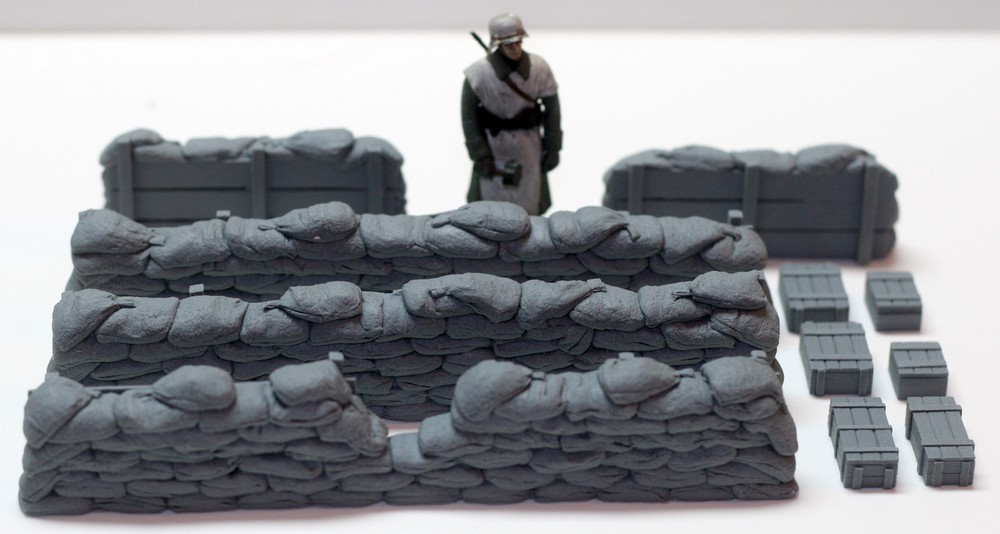 1/35 Sandbag Walls (Fence/Bracing) – Value Gear Details DP005