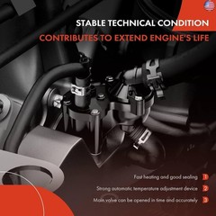 A-Premium Engine Coolant Thermostat Housing Assembly with O-ring Compatible
