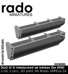 Rado Miniatures 1/35 StuG Interlocked Air Intakes for Rye Field Model