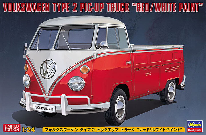 Hasegawa #20556 1/24 Volkswagen Type2 Pickup Truck Red/White