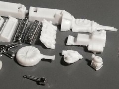 🌟 283 SBC Engine 1957 Chevy Bel Air 1:25 Scl 1000s Model Car Parts 4 Sale.