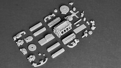 DODGE MOPAR 440 MAGNUM – ENGINE – 1:64 Matchbox HOT WHEELS treasure mod custom