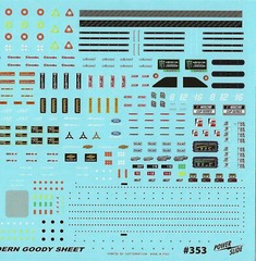 NASCAR DECAL 2019 & UP MODERN NASCAR GOODIES DETAIL SHEET 1/24-1/25 POWERSLIDE