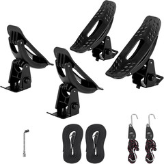 Bougerv T-Slot Kayak Roof Rack Saddles with Tie Down Straps, 150Lbs Capacity