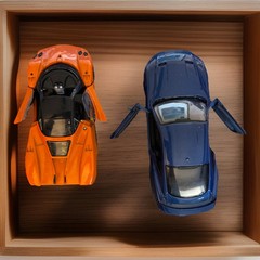 2018 FORD MUSTANG GT MOTOR MAX PAGANI ZONDA F DIECAST METAL BUILT CAR TOY READ!