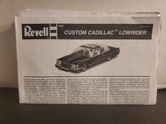 Revell Custom Cadillac Lowrider #4438 (Instructions Only) No Kit/ Parts