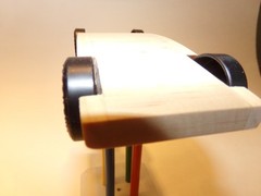 Pinewood Derby Kit Cars with Polished Wheels and Axles with a unpainted body