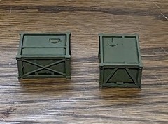One 1/87 HO scale Sixcon potable water container, olive drab