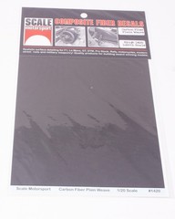 Scale Motorsports Composite Fiber decals Carbon Fiber Plain Weave 1/20 scale