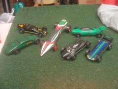 Lot of 6 Pinewood Derby Race Cars Cub Scouts – GOOD SHAPE