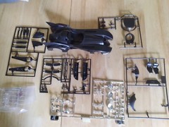 Batmobile Body, Chassis, Interior, Engine, Glass, Trim- AMT 1/25 – Parts