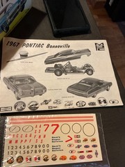 *ORIGINAL VINTAGE MPC 1967 PONTIAC BONNEVILLE KIT **READ** DESCRIPTION