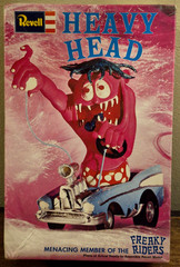 Vtg REVELL FREAKY RIDERS Model Kit Heavy Head Complete? & Unbuilt w/ Box