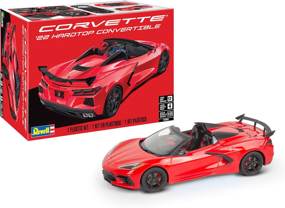 14583 ’22 Corvette C8 Hardtop Convertible 1:25 Scale 147-Piece Skill Level 4 Mod