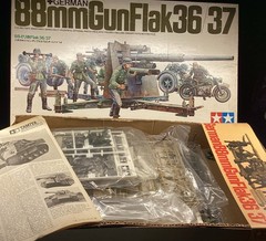 Tamiya 88mm Gun Flak 36/37 1/35 model kit. NIB never started, Kit #MM117-998