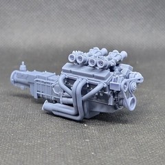 Crossram SBC 350ci model engine resin 3D printed 1:24-1:8 scale