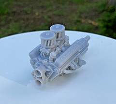 1 25 Scale Nitrous Chevrolet 283 Engine Custom Chevy V8 Small Block Motor