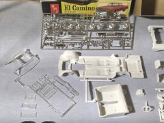 RARE ORG 1/25 AMT ’65 CHEVELLE EL CAMINO PICKUP CUSTOM CAMPER 8735-200 MIB 60s