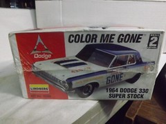 Lindberg Color Me Gone 1964 Dodge 330 Super Stock 1/25 Scale